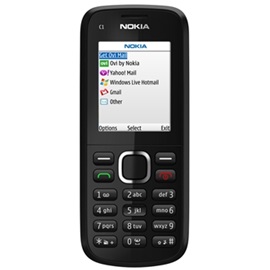Nokia C1-02, černá