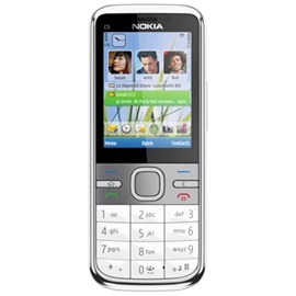 Nokia C5, stříbrná