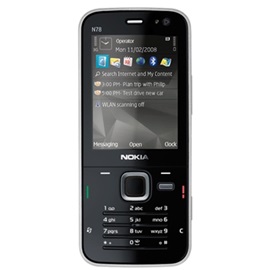 Nokia N78, černá