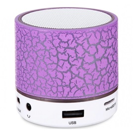 LED mini bluetooth reproduktor, fialová