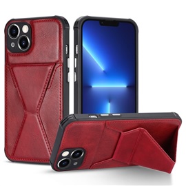 Kožený kryt pro Apple iPhone 6, 7, 8,  Bordó